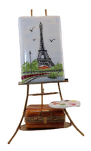 Load image into Gallery viewer, SKU# 17021 - Parisian artist easel with Eiffel Tower.