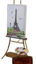 Load image into Gallery viewer, SKU# 17021 - Parisian artist easel with Eiffel Tower.