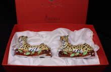 Load image into Gallery viewer, SKU# 3282 - Lynn Chase Leopard Knife Holder (boxed set of 2)
