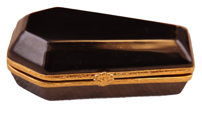 Lumignon original♥Valentinecheckbustier HALOWEEN: Genuine Limoges Box from Artoria-Limoges:Coffin