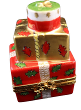 Load image into Gallery viewer, SKU# 7246 - Christmas Present Red and Gold