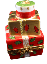 Load image into Gallery viewer, SKU# 7246 - Christmas Present Red and Gold