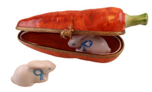 Cargar imagen en el visor de la galería, SKU# 7468B - Carrot With Two Rabbits :Pink/Blue