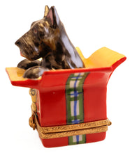 Load image into Gallery viewer, SKU# 7490 - Scottie In Present Box