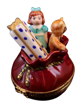 Load image into Gallery viewer, SKU# 7494 - Santa's Bag of Toys Burgundy - Maroon.