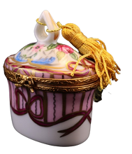 Lade das Bild in den Galerie-Viewer, SKU# 7653 - Oval mit Quaste: Recamier Rose