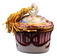 Lade das Bild in den Galerie-Viewer, SKU# 7653 - Oval mit Quaste: Recamier Rose