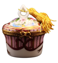 Lade das Bild in den Galerie-Viewer, SKU# 7653 - Oval mit Quaste: Recamier Rose