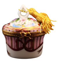 Lade das Bild in den Galerie-Viewer, SKU# 7653 - Oval mit Quaste: Recamier Rose