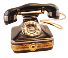 Load image into Gallery viewer, SKU# 7701 - Square Black Old Fashionned Telephone