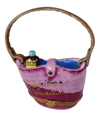 Load image into Gallery viewer, SKU# 7725 - Mauve Beach Bag &quot;Caribbean Vacation&quot;
