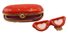 Load image into Gallery viewer, SKU# 7787 - Heart Sunglasses In Case