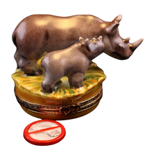 Cargar imagen en el visor de la galería, SKU# 7814 - Rinoceronte negro con cría