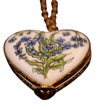 Cargar imagen en el visor de la galería, SKU# 8939 - Collar colgante - Corazón: No me olvides -