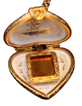 Cargar imagen en el visor de la galería, SKU# 8939 - Collar colgante - Corazón: No me olvides -