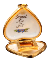 Cargar imagen en el visor de la galería, SKU# 8939 - Collar colgante - Corazón: No me olvides -