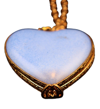 Cargar imagen en el visor de la galería, SKU# 8939 - Collar colgante - Corazón: No me olvides -