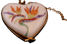 Load image into Gallery viewer, SKU# 8942 - Pendant Necklace - Heart: Bird of Paradise -