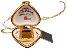 Load image into Gallery viewer, SKU# 8942 - Pendant Necklace - Heart: Bird of Paradise -