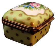 Cargar imagen en el visor de la galería, SKU# 9103 - Caja amarilla con puntos dorados