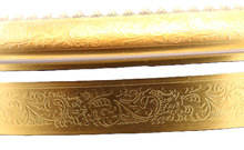Cargar imagen en el visor de la galería, SKU# F15-GOLD-INCRUST Very Large Bleu de Four (Cobalt Blue) Round Box with Real Gold Incrustation with agate polishing finish.