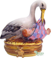 Lade das Bild in den Galerie-Viewer, SKU# 3521 - Storch mit Baby