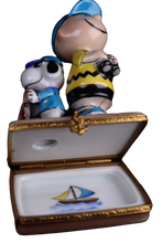 Load image into Gallery viewer, SKU# 3727 - Charlie Brown and Snoopy sailing from the Peanuts© collection