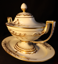 Load image into Gallery viewer, SKU# 4081 Medium Soup Tureen "Second Empire Gold Pattern"