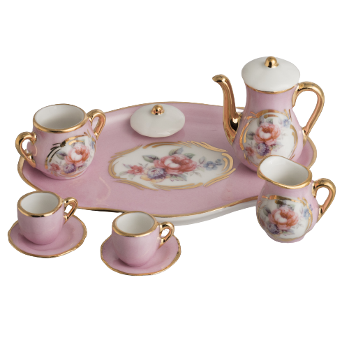 SKU# 4760 - Mini Tea Set: Pink – www.limoges.com