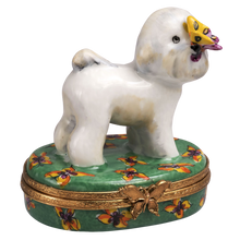 Load image into Gallery viewer, SKU# 7134 - Bichon Frise Green Base