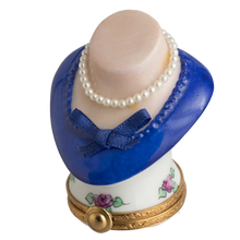 Load image into Gallery viewer, SKU# 7282 - Mini Bust Blue with pearls - (RETIRED)
