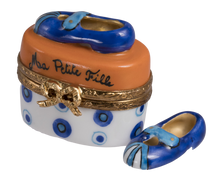 Load image into Gallery viewer, SKU# 7502 - Mary Jane Shoes Orange/Blue