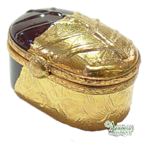 Load image into Gallery viewer, SKU# 7635 - Oval Chocolate W/Gold
