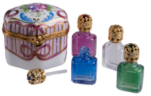 Load image into Gallery viewer, SKU# 7648 - Odd Shape w/4 Perfume Bottles
