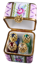 Cargar imagen en el visor de la galería, SKU# 7658 - Rectángulo grande con 4 frascos de perfume