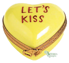 Load image into Gallery viewer, SKU# 7791 - Heart *Let's Kiss* Yellow