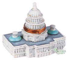 Load image into Gallery viewer, SKU# 7799 - A Limoges rendering of the Capitol Building in Washington