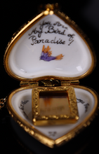 Load image into Gallery viewer, SKU# 8942 - Pendant Necklace - Heart: Bird of Paradise -