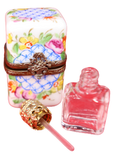 Cargar imagen en el visor de la galería, SKU# C049207 Baúl con frasco de perfume cuadrado