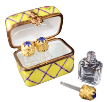 Cargar imagen en el visor de la galería, SKU# C021075L Cofre de frascos de perfume oblongos, Versalles