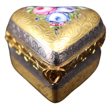 Cargar imagen en el visor de la galería, SKU# C034008 Caja de corazón pequeño con incrustaciones