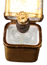 Cargar imagen en el visor de la galería, SKU# C035207 Baúl para frasco de perfume cuadrado con incrustaciones