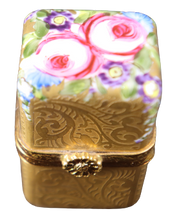 Cargar imagen en el visor de la galería, SKU# C035207 Baúl para frasco de perfume cuadrado con incrustaciones