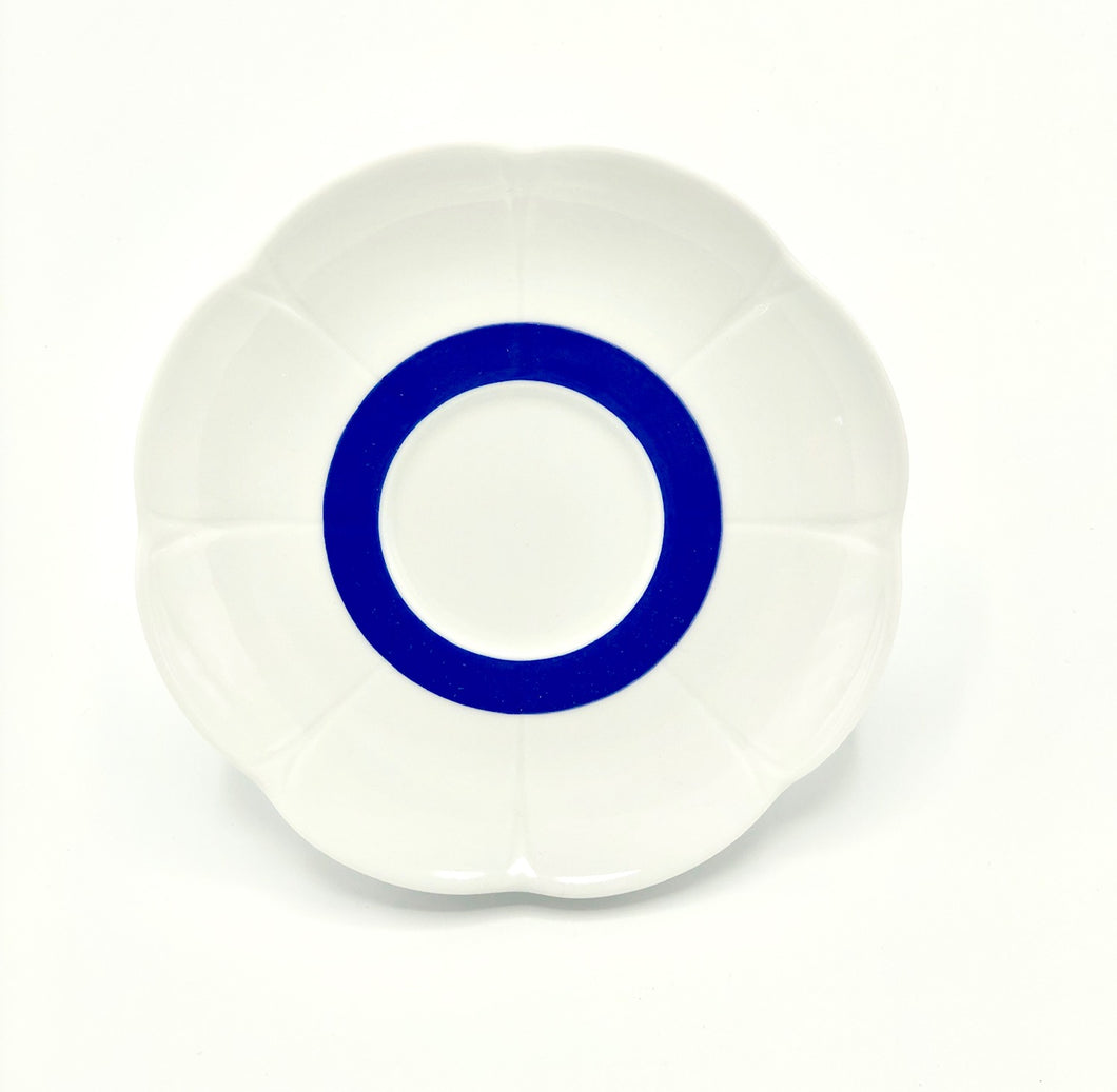 SKU# B280-NYM20447 - Fleur'T Bleu Dinner Plate - Shape Nymphea - Size: 10.75
