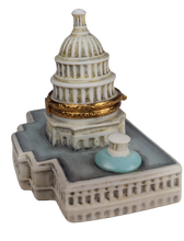 Load image into Gallery viewer, SKU# 7799 - A Limoges rendering of the Capitol Building in Washington