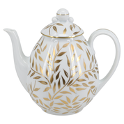 Load image into Gallery viewer, SKU# D115-NYM20583 - Olivier Gold Coffeepot - Shape Nymphea - Size: 30oz
