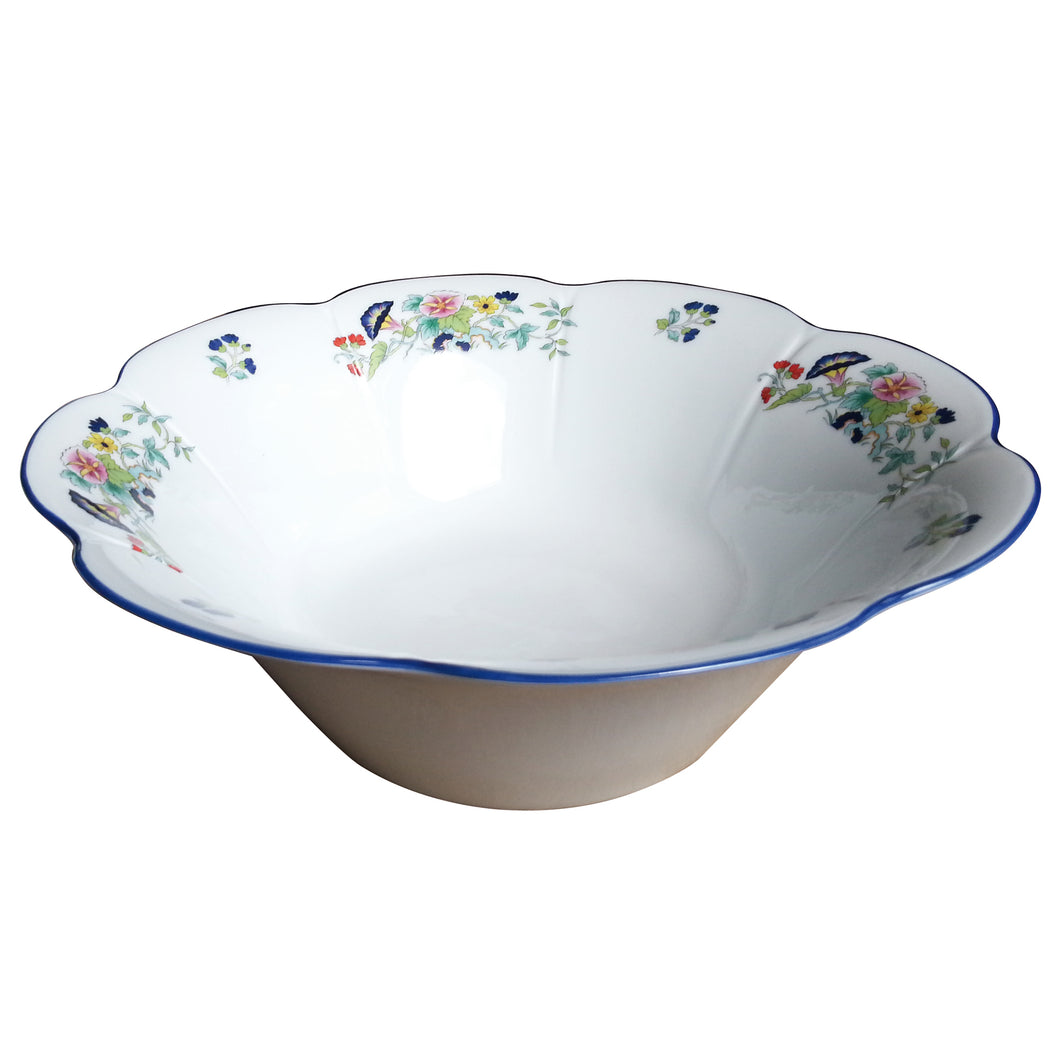 SKU# V275-NYM20805 - Paradis Bleu Salad Bowl - Shape Nymphea - Size: 10.5