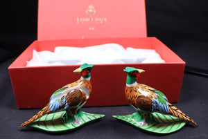 SKU# 3283 - Lynn Chase Pheasant Knife Holder (boxed set of 2) - Retired