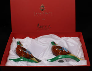 SKU# 3283 - Lynn Chase Pheasant Knife Holder (boxed set of 2) - Retired