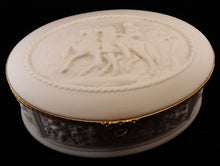 Load image into Gallery viewer, SKU# 1001M &quot;Rome&quot; Large oval hinged box - Biscuit Relief
